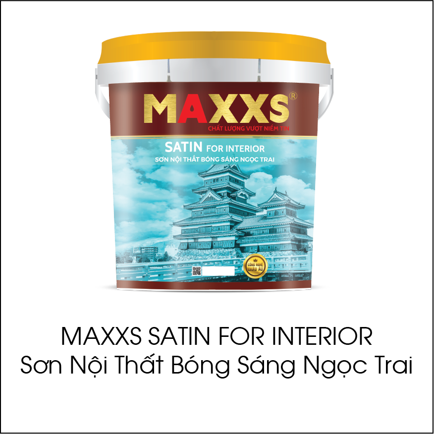 Maxxs Satin For Interior sơn nội thất bóng sáng ngọc trai